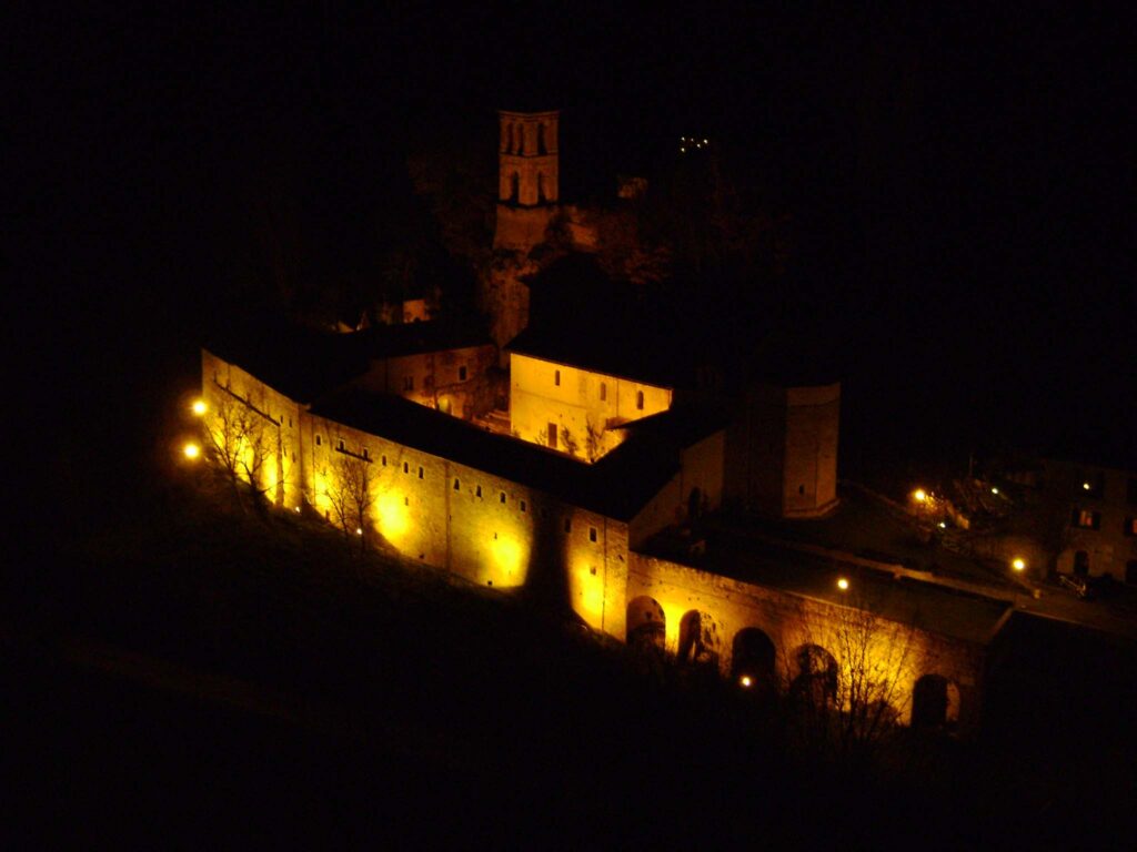 Piedivalle di Preci - Abbazia di Sant'Eutizio in Notturna - foto Marco Barcarotti